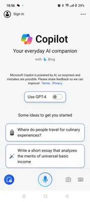 Microsoft Copilot android App screenshot 0